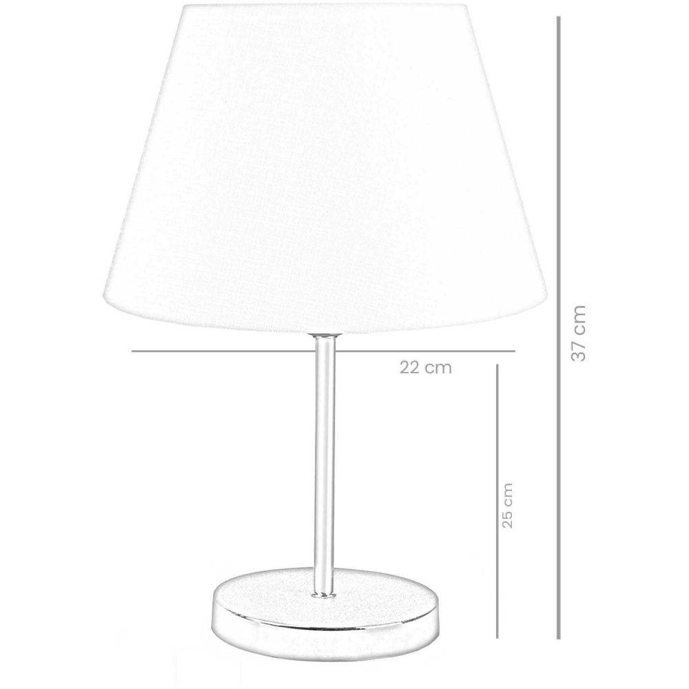 Hanah Home - Lampe à poser en métal et PVC Naya (Lot de 2) - Image 2