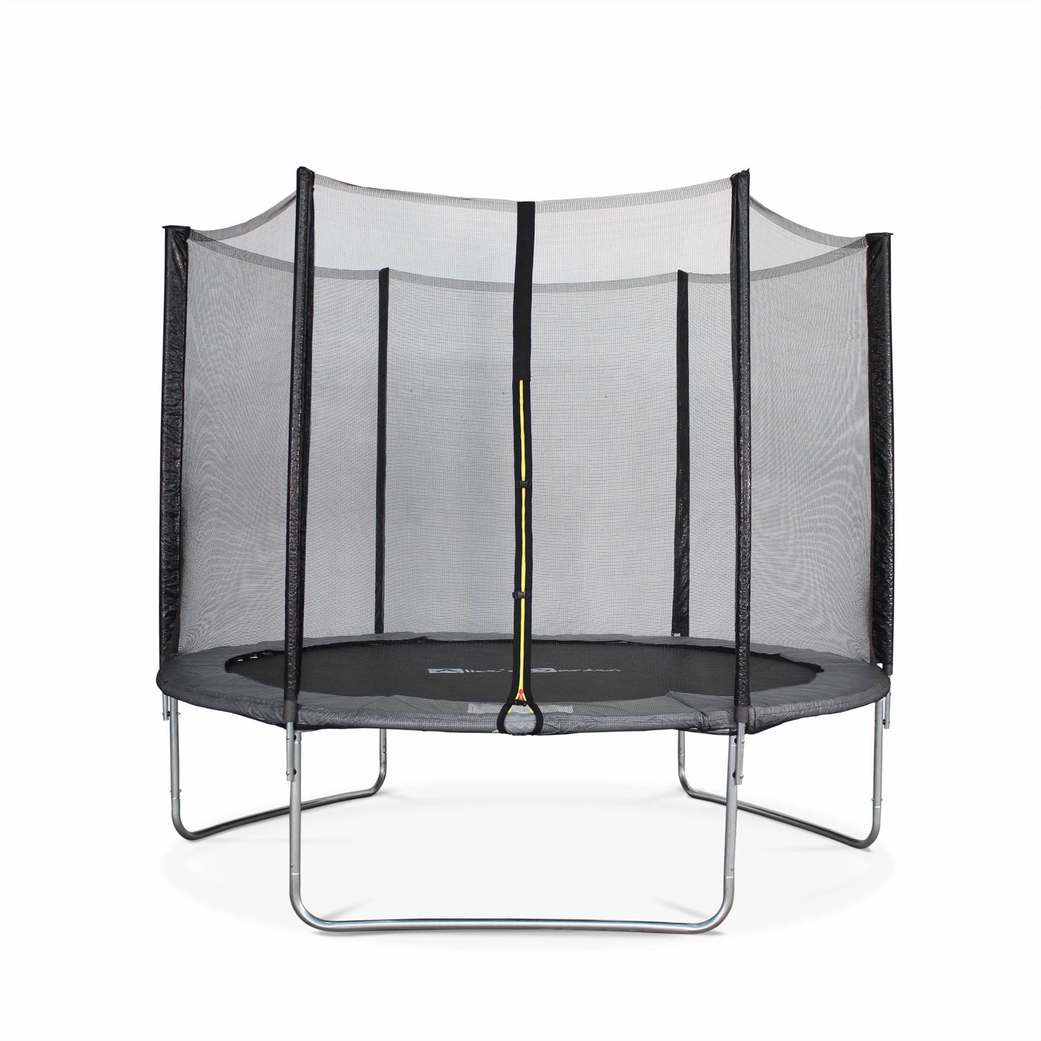 sweeek - Trampoline rond Ø 305cm gris avec son filet de protection - Mars - Trampoline de jardin 3m 300 cm | Qualité PRO. | Normes EU | sweeek - Image 6
