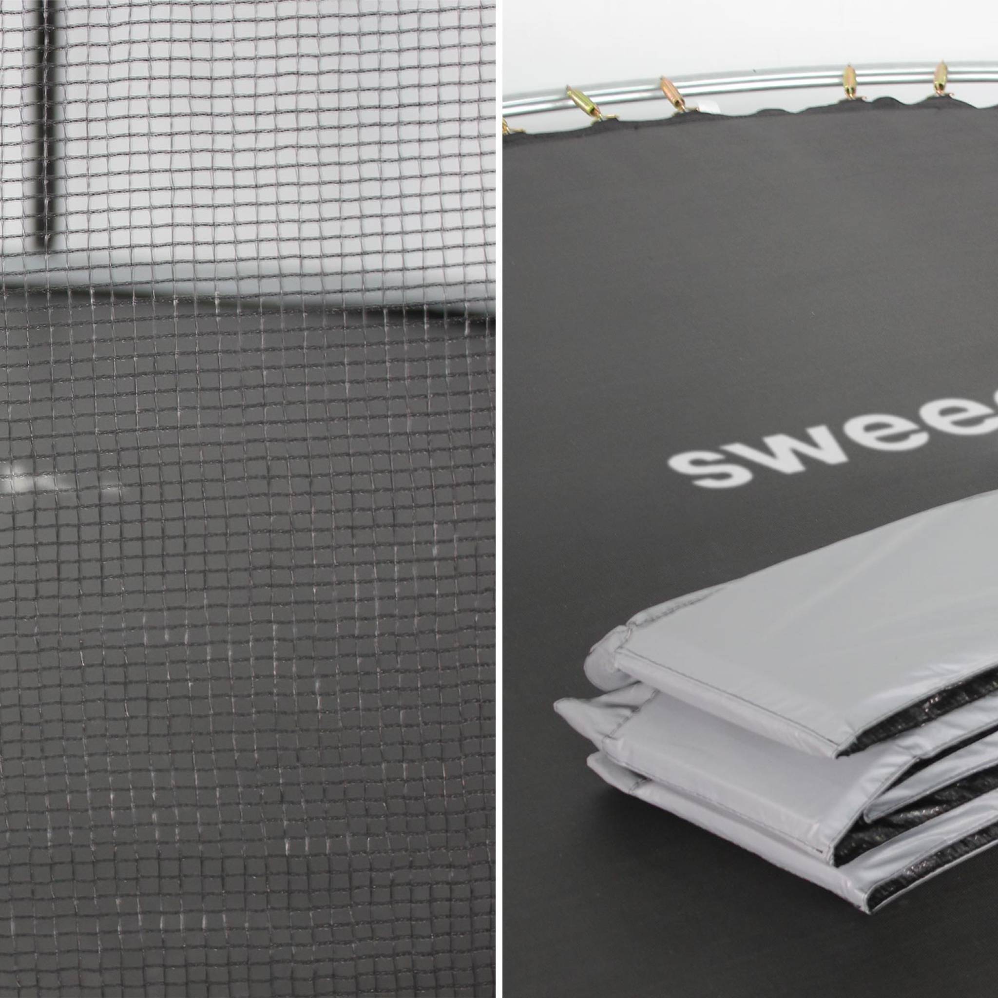 sweeek - Trampoline rond Ø 305cm gris avec son filet de protection - Mars - Trampoline de jardin 3m 300 cm | Qualité PRO. | Normes EU | sweeek - Image 5