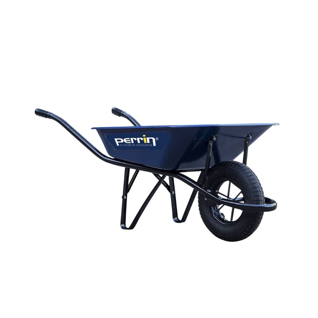Outils Perrin - Brouette 100 L - Classic - roue gonflée - bleu