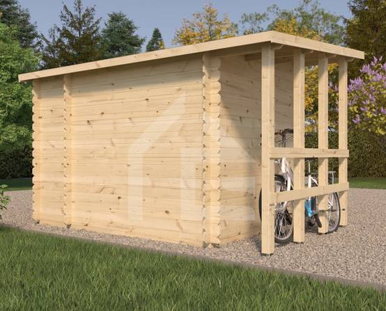 Eden Partenaire Jardin - Abri de jardin en bois mono pente de 4.9m². Madriers de 19mm - Image 4