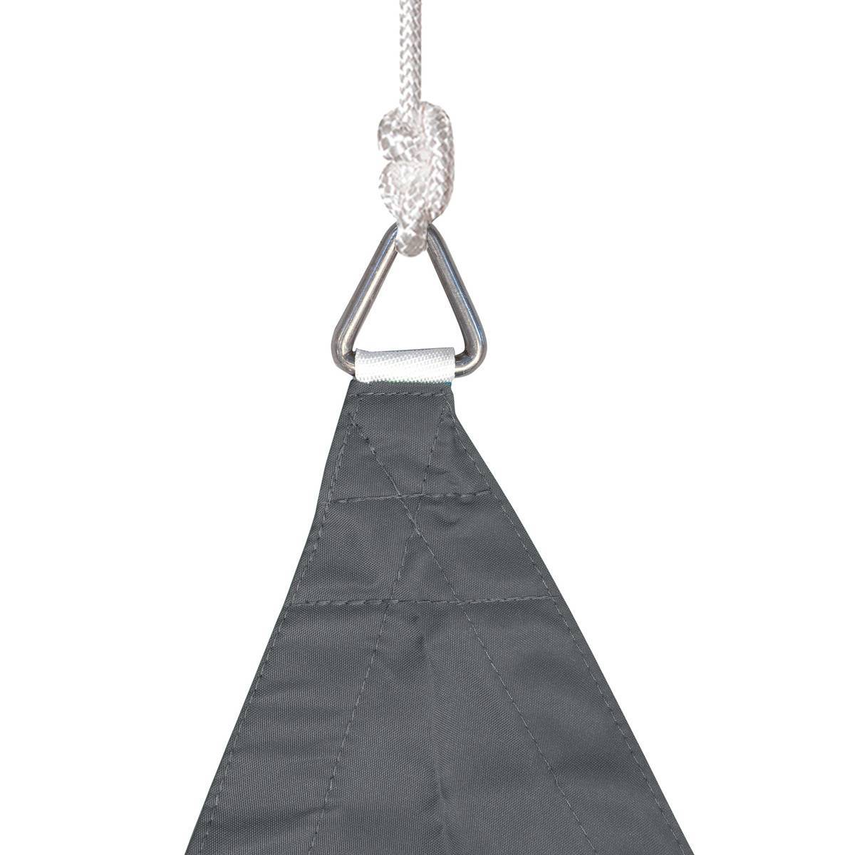 Hesperide - Voile d'ombrage triangulaire "Shae" ardoise 4x4x4m en polyester Hespéride - Image 2