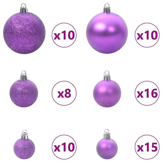 Sapin de Noël | Arbre de Noël Artificiel à Branches Articulées Vert 210 cm Maison Chic - Image 7