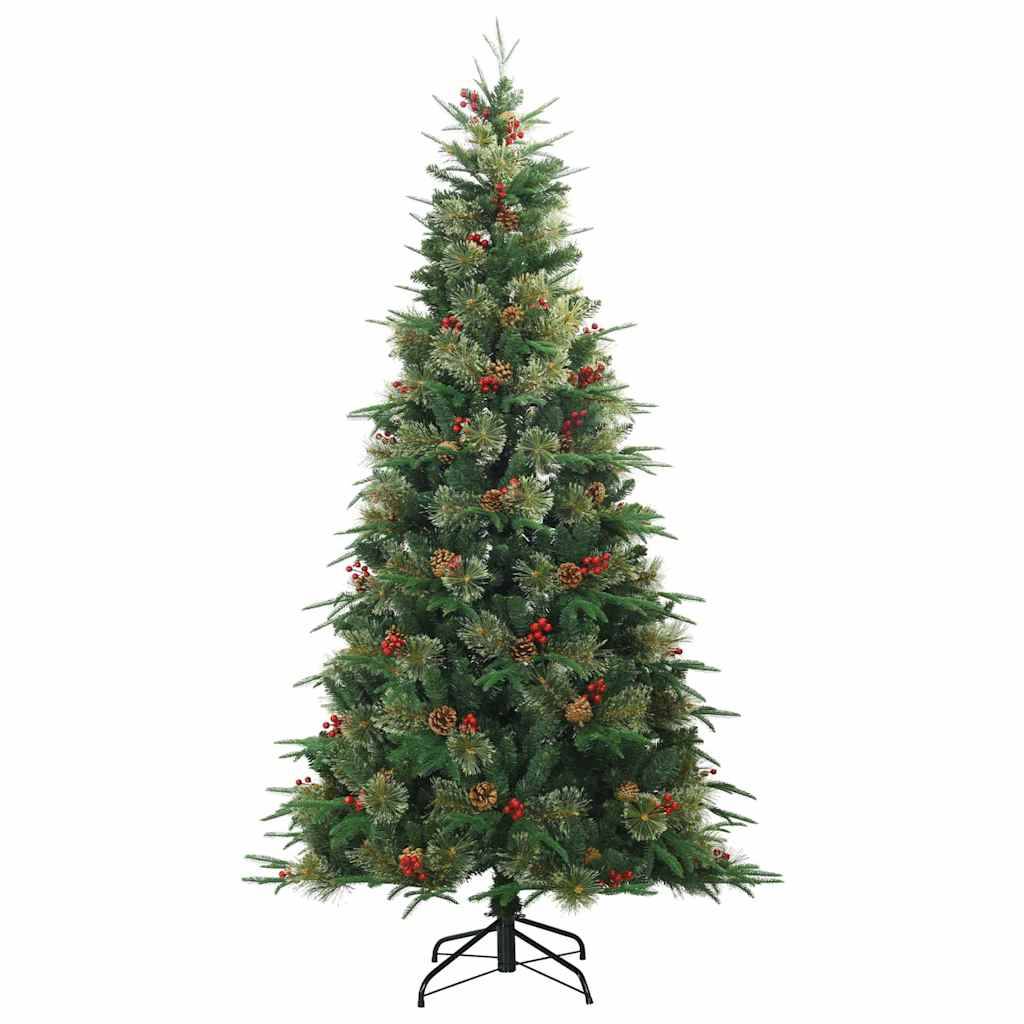 Sapin de Noël | Arbre de Noël Artificiel à Branches Articulées Vert 210 cm Maison Chic - Image 5