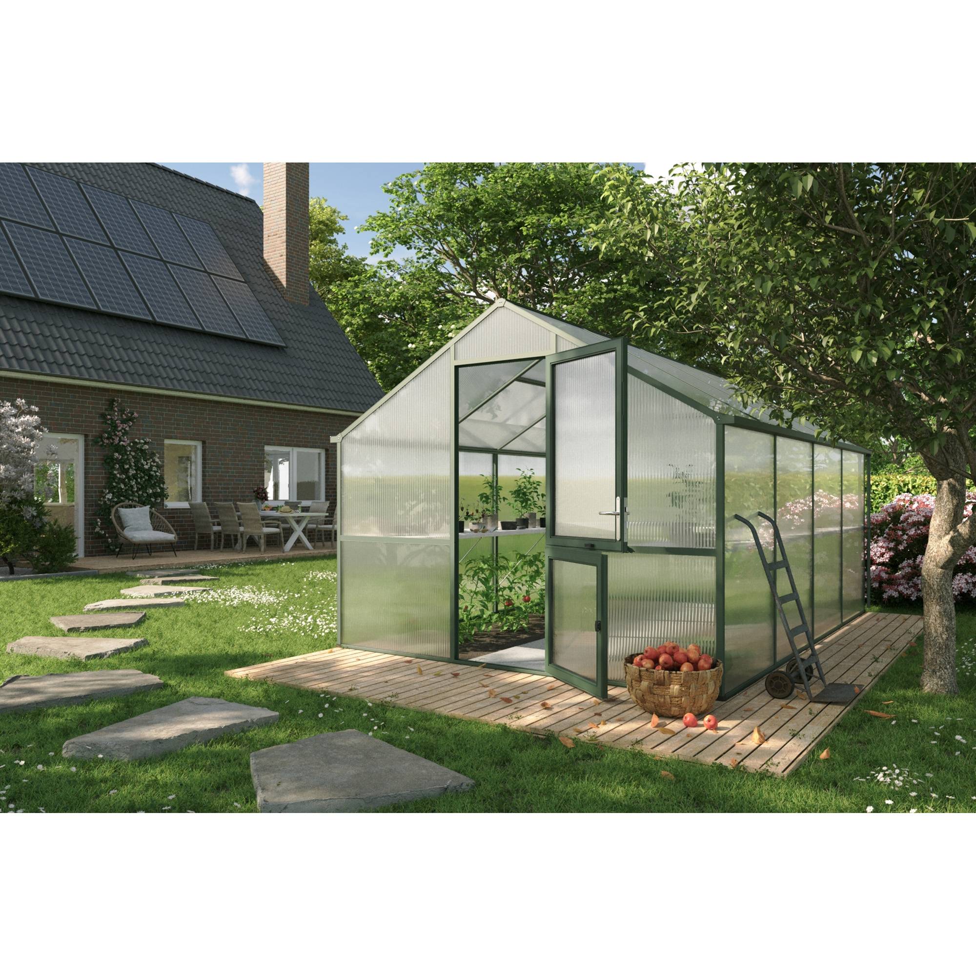 Serre de jardin 12,74m² KGT Nelke IV, Vert - Image 3