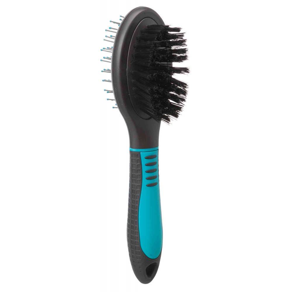 Brosse double 5 x 19 cm pour chien et chat. - Image 1