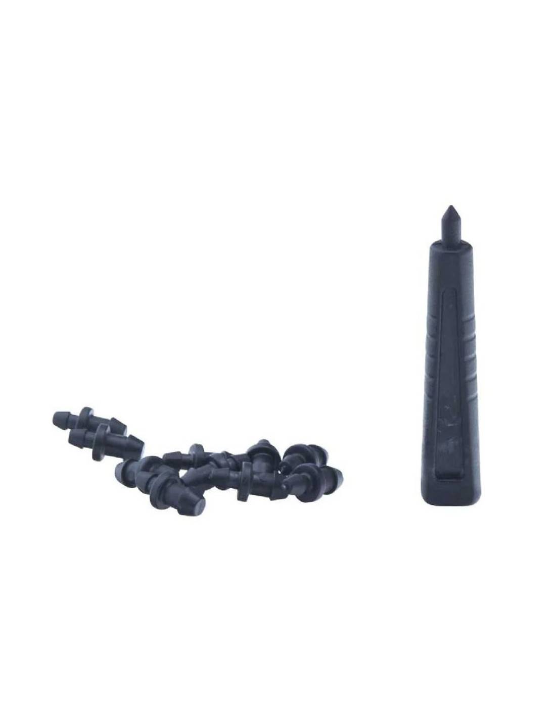 Kit Poinçon + 10 Bouchons Rain Réparation Rapide Tuyau Goutte à Goutte 4x6mm - Rain Irrigation - Image 1