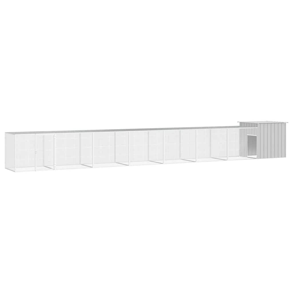 Vidaxl - Cage pour poules Gris 800x91x100 cm Acier galvanisé vidaXL 3106465 - Image 1