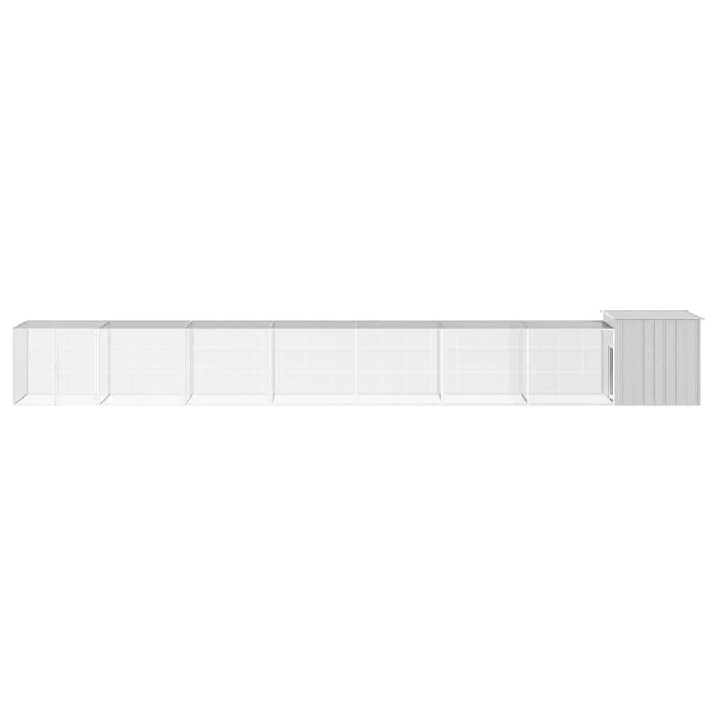 Vidaxl - Cage pour poules Gris 800x91x100 cm Acier galvanisé vidaXL 3106465 - Image 7