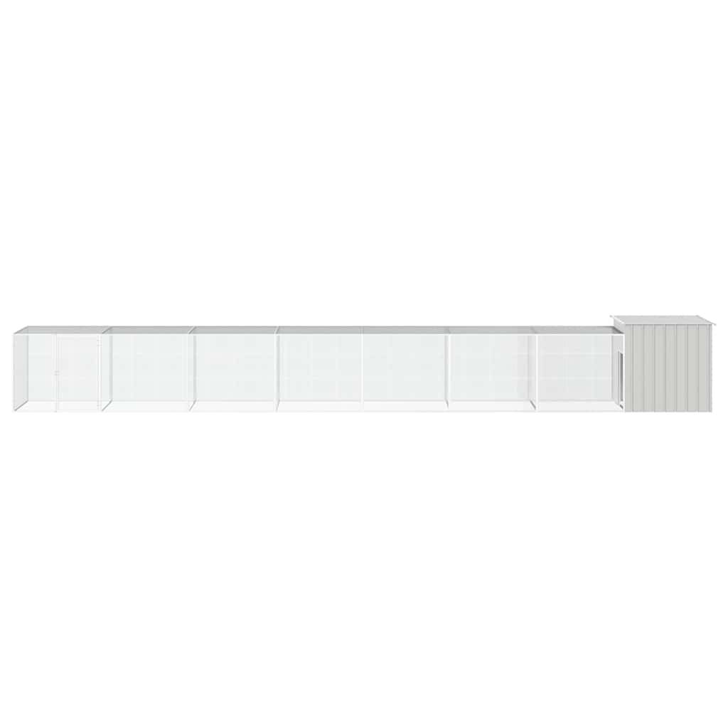 Vidaxl - Cage pour poules Gris 800x91x100 cm Acier galvanisé vidaXL 3106465 - Image 2