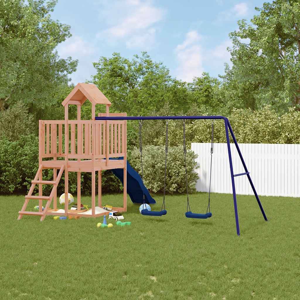 Aire de jeux d'extérieur - Jeu Plein air enfant bois massif de douglas rj41 - Image 2