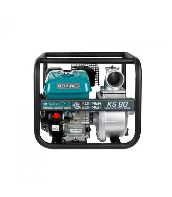 Motopompe eaux claires 3 pouces moteur puissant 212cc 60000L/h Könner Söhnen KS 80 - Image 1