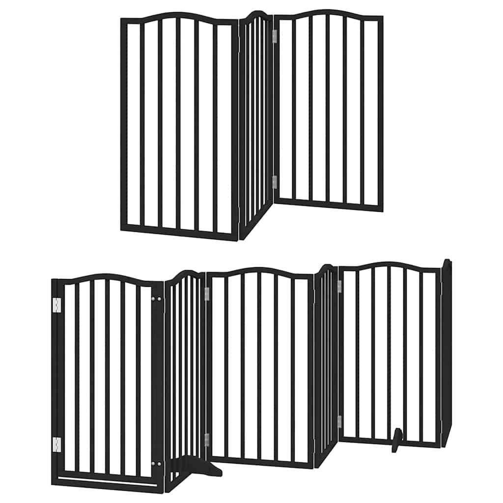 Barrière pour chien bois de peuplier noir 750 x 30 x 90 cm - PANGIVO - Image 3