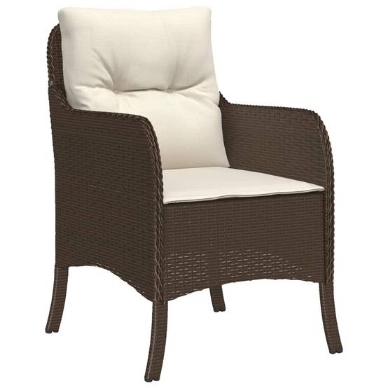 ComfortXL - Petit Salon de Jardin 2 Personnes Résine Tressée Marron pour Balcon avec Table Carrée – ComfortXL Outdoor Living - Image 3