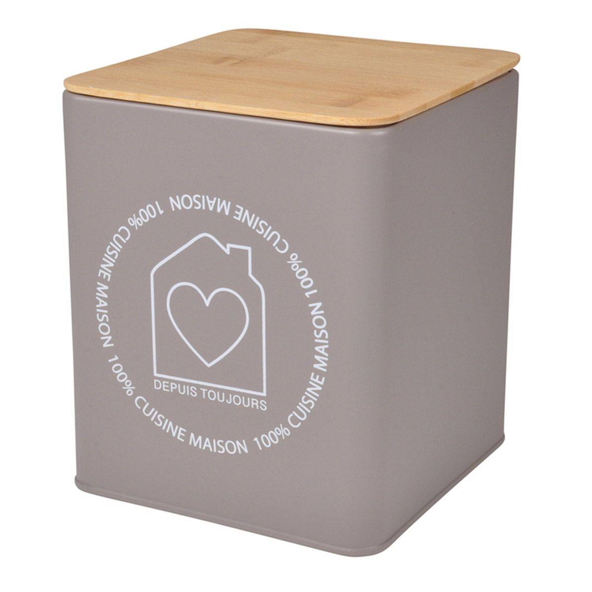 Boîte de Conservation "Graphic" 16cm Taupe