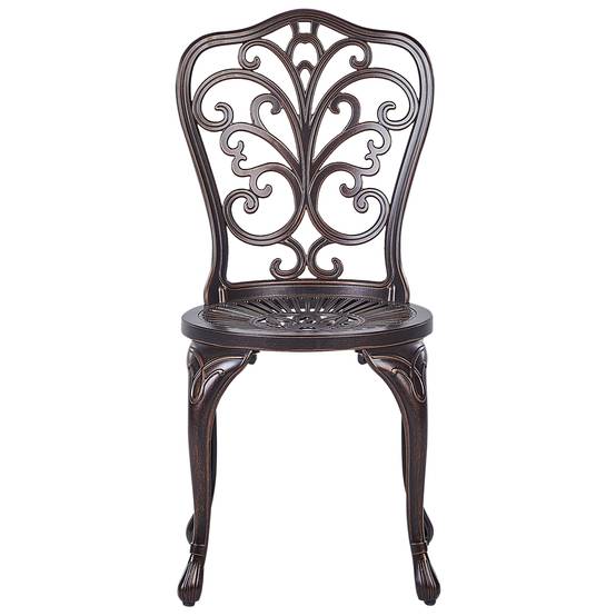Chaise de jardin Aluminium Marron TRIORA - Beliani - Image 3