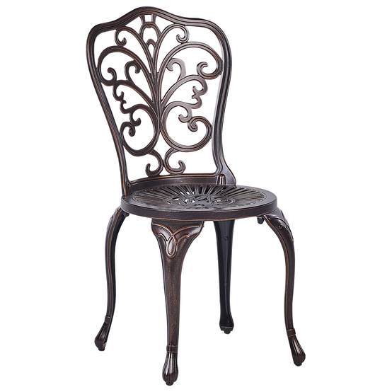 Chaise de jardin Aluminium Marron TRIORA - Beliani - Image 5