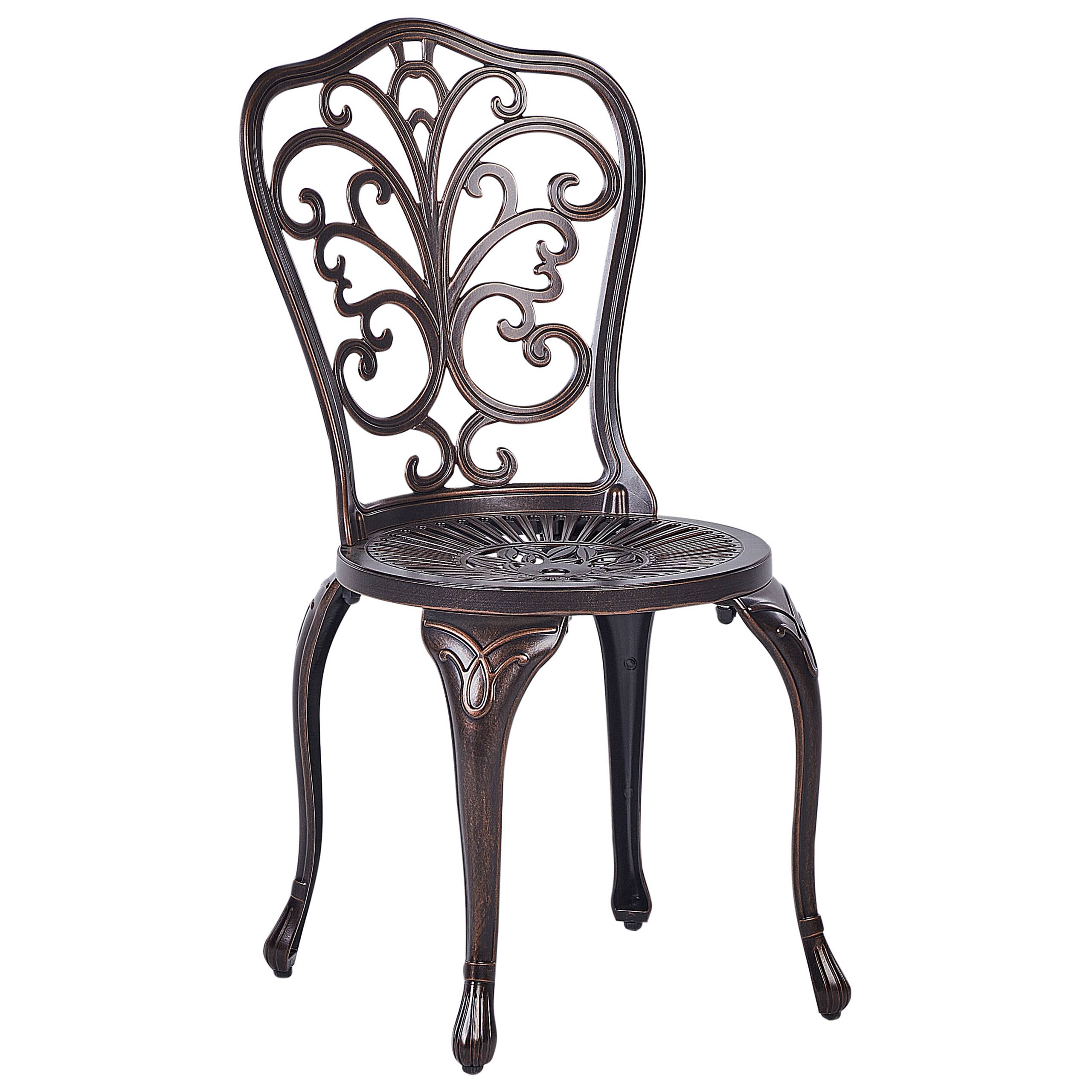 Chaise de jardin Aluminium Marron TRIORA - Beliani - Image 5