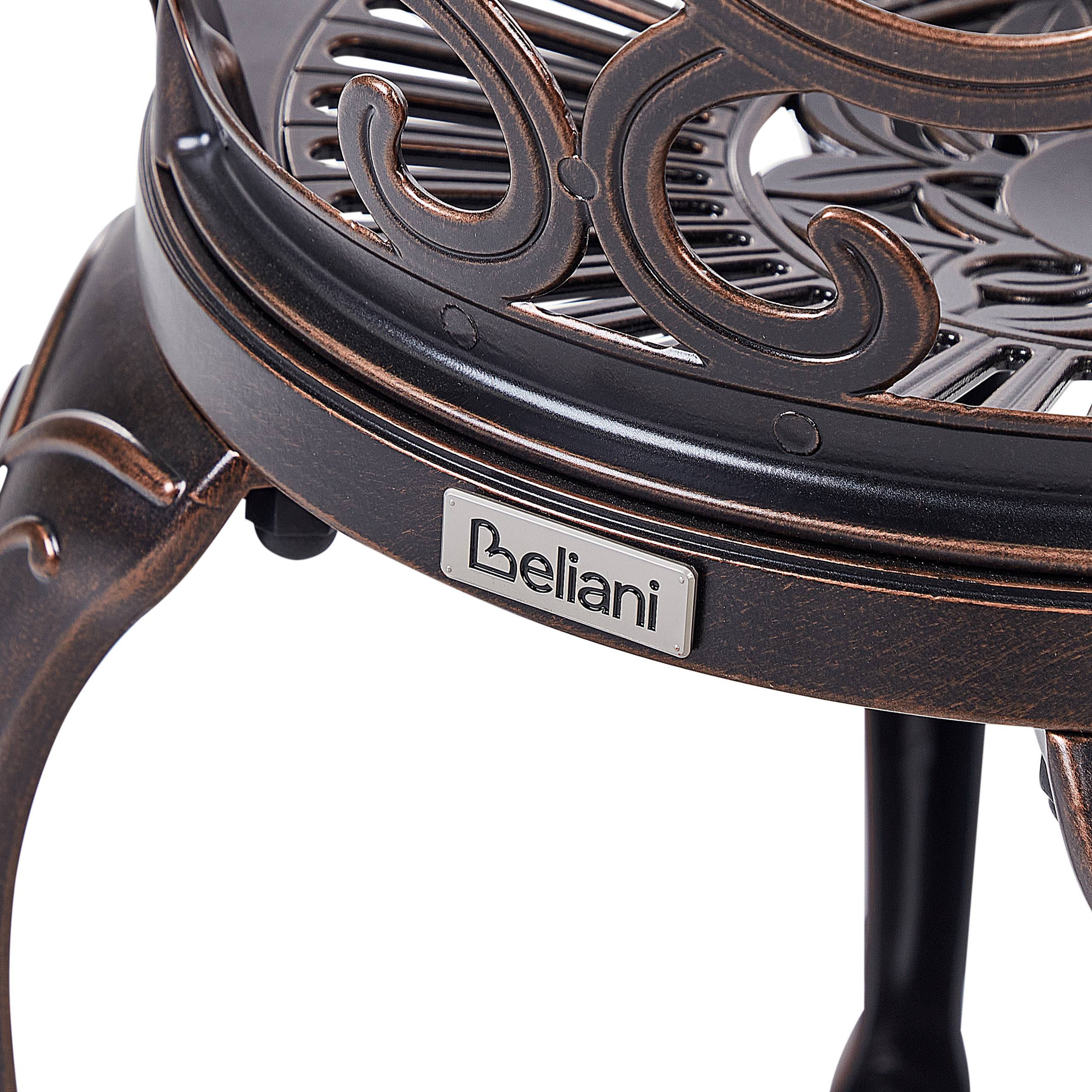 Beliani - Chaise de jardin Aluminium Marron TRIORA - Beliani - Image 7