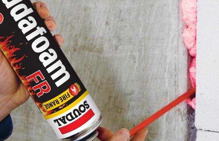 Mousse PU pistolable coupe-feu Soudafoam FR Click & Fix 750ml - SOUDAL - 146751 - Image 3