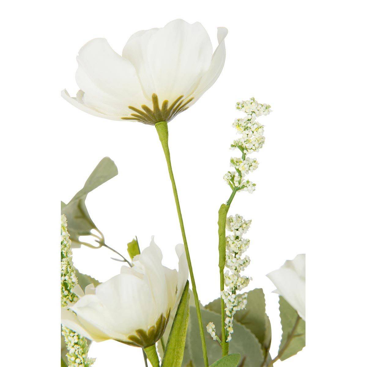 Bouquet de Fleurs Artificielles "Mixtes" 85cm Blanc - Image 3