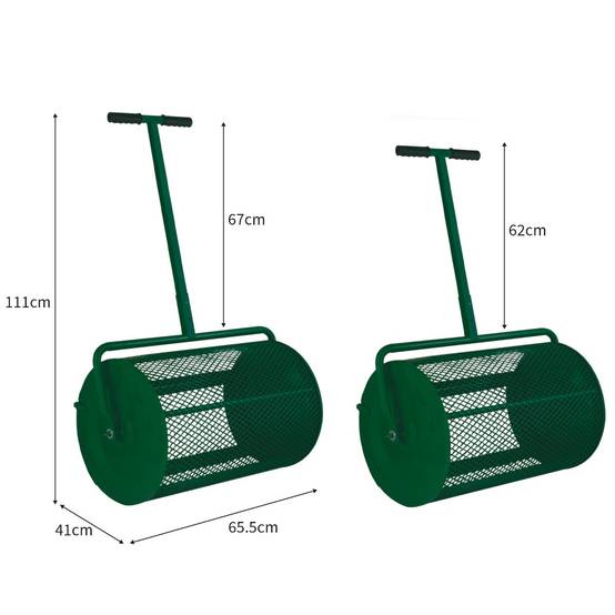 Monstershop - Rouleau Epandeur à Compost 80 L – Vert - Image 5