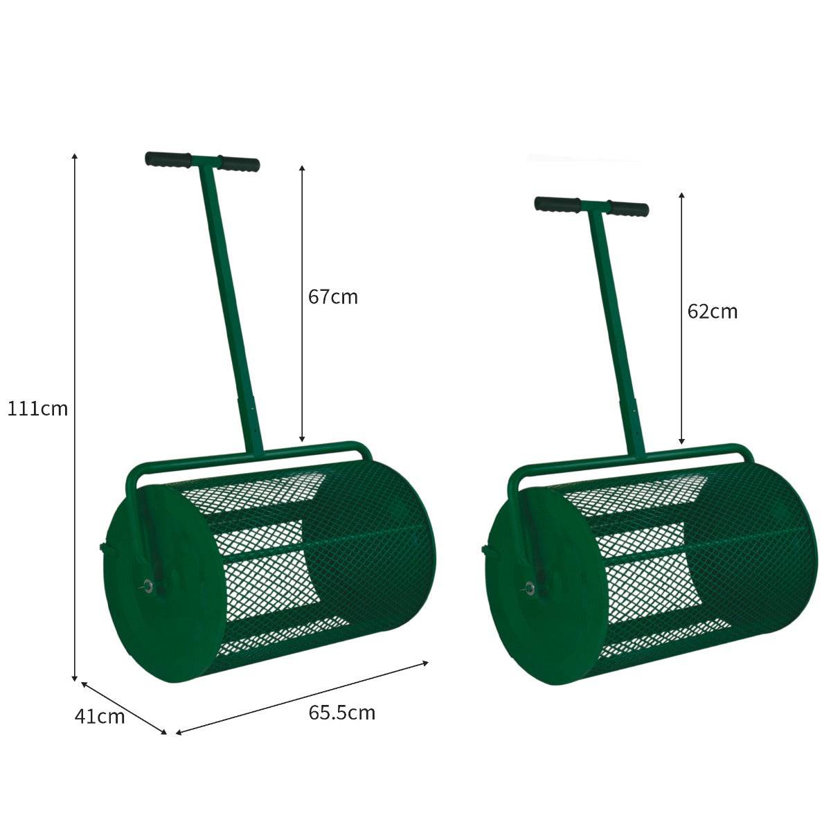 Monstershop - Rouleau Epandeur à Compost 80 L – Vert - Image 5