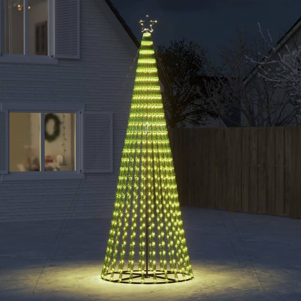 Vidaxl - Sapin de Noël à LED 688 LED blanc chaud 300 cm vidaXL 358068 - Image 1
