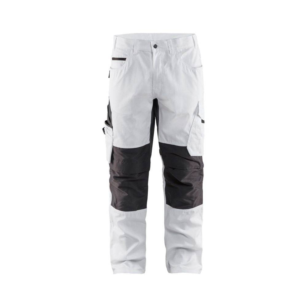 Blaklader - Pantalon de travail peintre Blaklader +STRETCH Blanc / Gris 40 - Image 1
