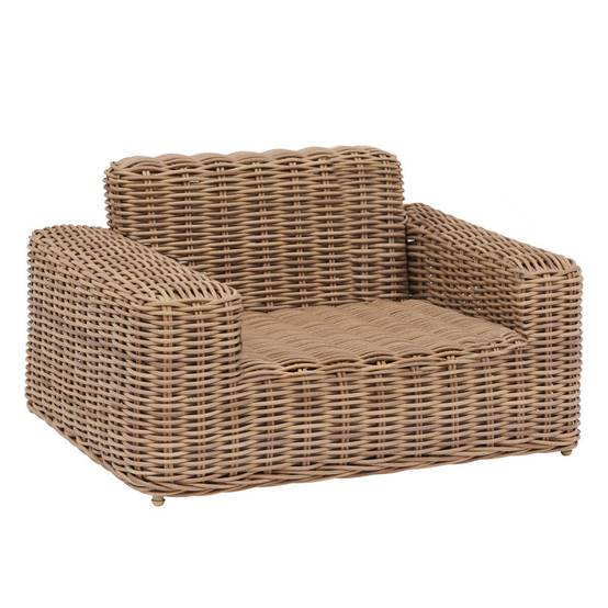 Hesperide - Fauteuil de salon de jardin "Savinia tahini" en aluminium traité époxy Hespéride - Image 5