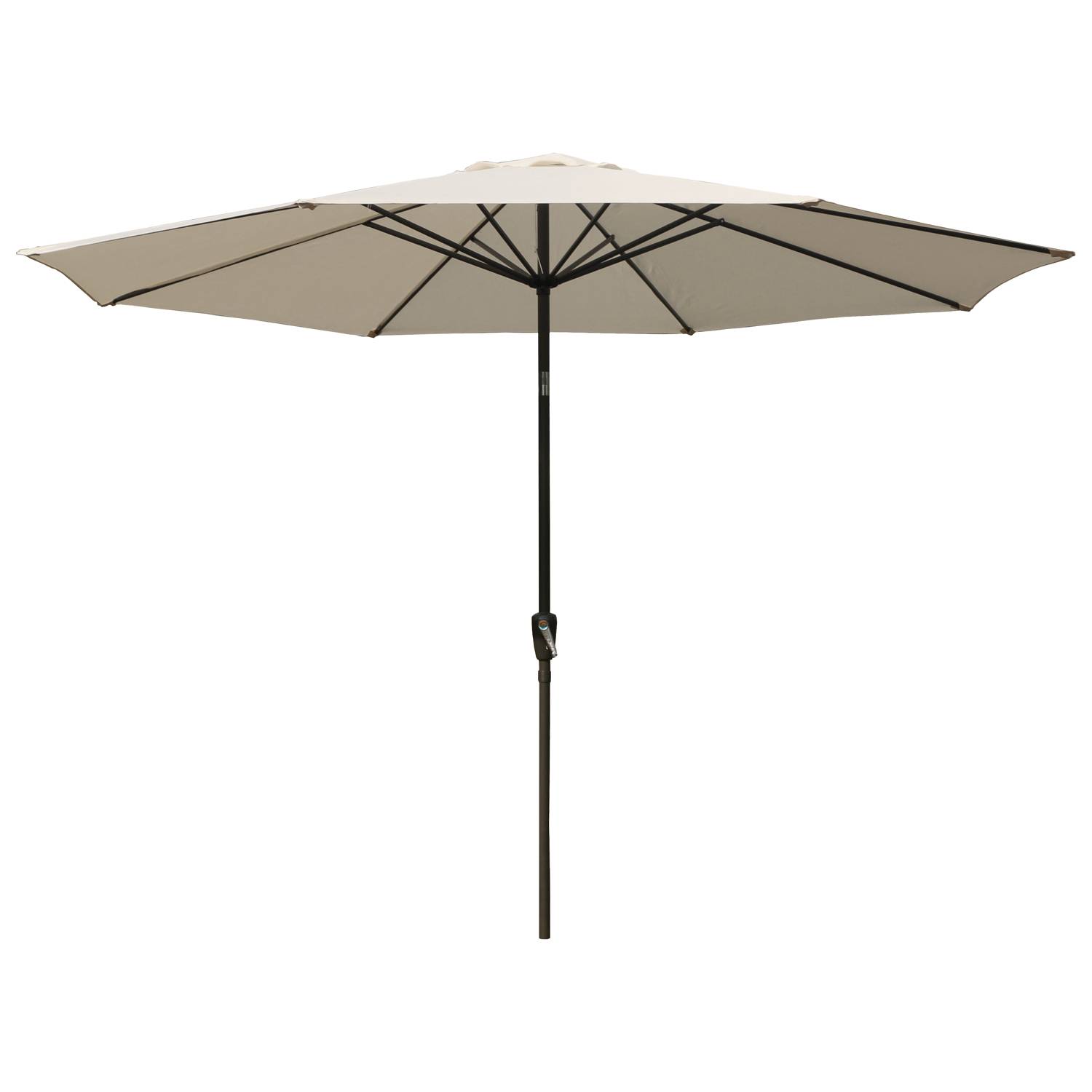 Happy Garden - Toile pour parasol droit HAPUNA rond 3,30m de diamètre beige - HAPPY GARDEN - Image 3