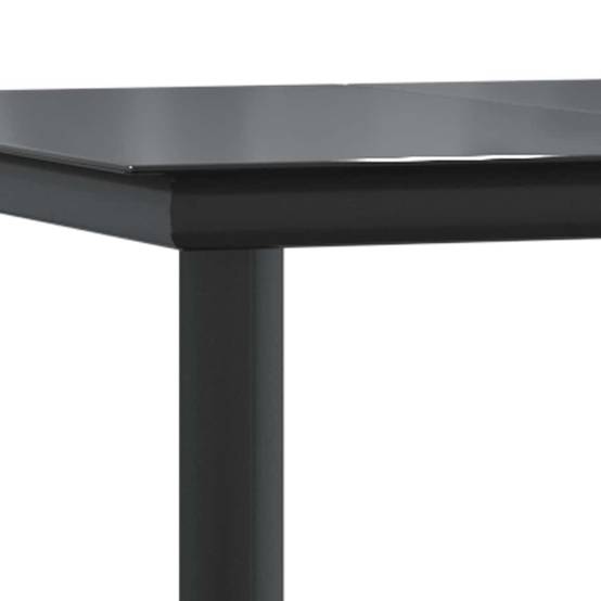 ComfortXL - Table et Chaises de Jardin 4 Personnes Poly Rotin Gris Coussins Gris Foncé Table 160cm Verre – ComfortXL Outdoor Living - Image 9