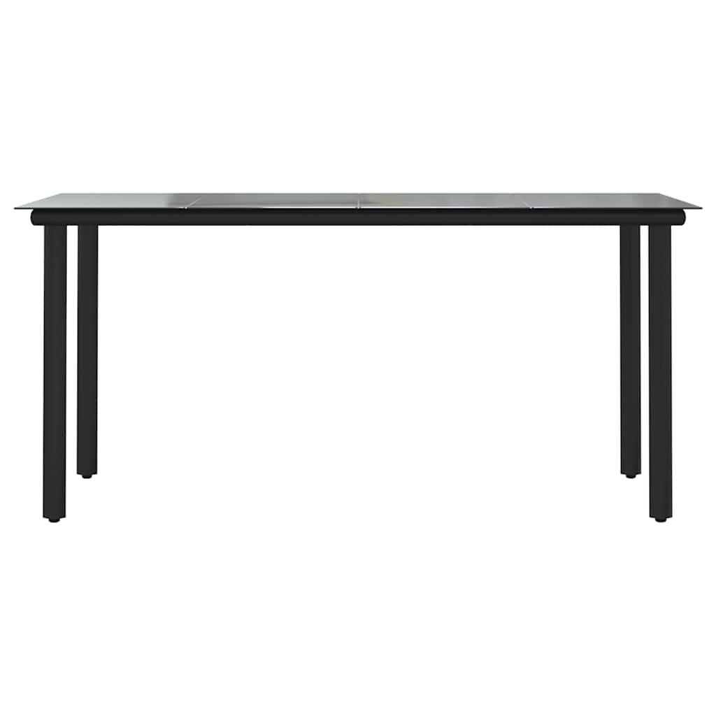 ComfortXL - Table et Chaises de Jardin 4 Personnes Poly Rotin Gris Coussins Gris Foncé Table 160cm Verre – ComfortXL Outdoor Living - Image 7