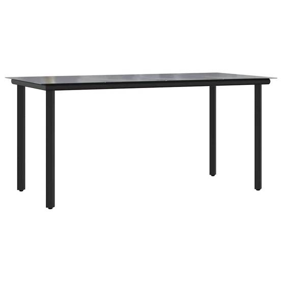 ComfortXL - Table et Chaises de Jardin 4 Personnes Poly Rotin Gris Coussins Gris Foncé Table 160cm Verre – ComfortXL Outdoor Living - Image 5