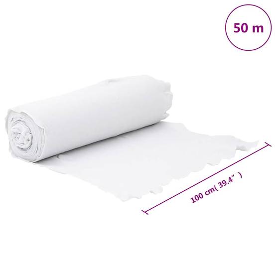 Feutre Géotextile Épais Polyester Pro Jardin Drainage et Stabilisation Blanc 1x50m - ComfortXL Outdoor Living - Image 10