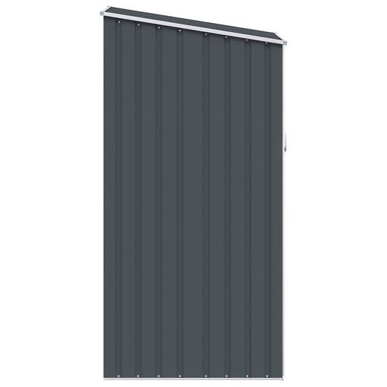 Abri de jardin métal anthracite 87 x 98 x 148/159 cm - PANGIVO - Image 5