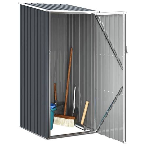 Abri de jardin métal anthracite 87 x 98 x 148/159 cm - PANGIVO - Image 3