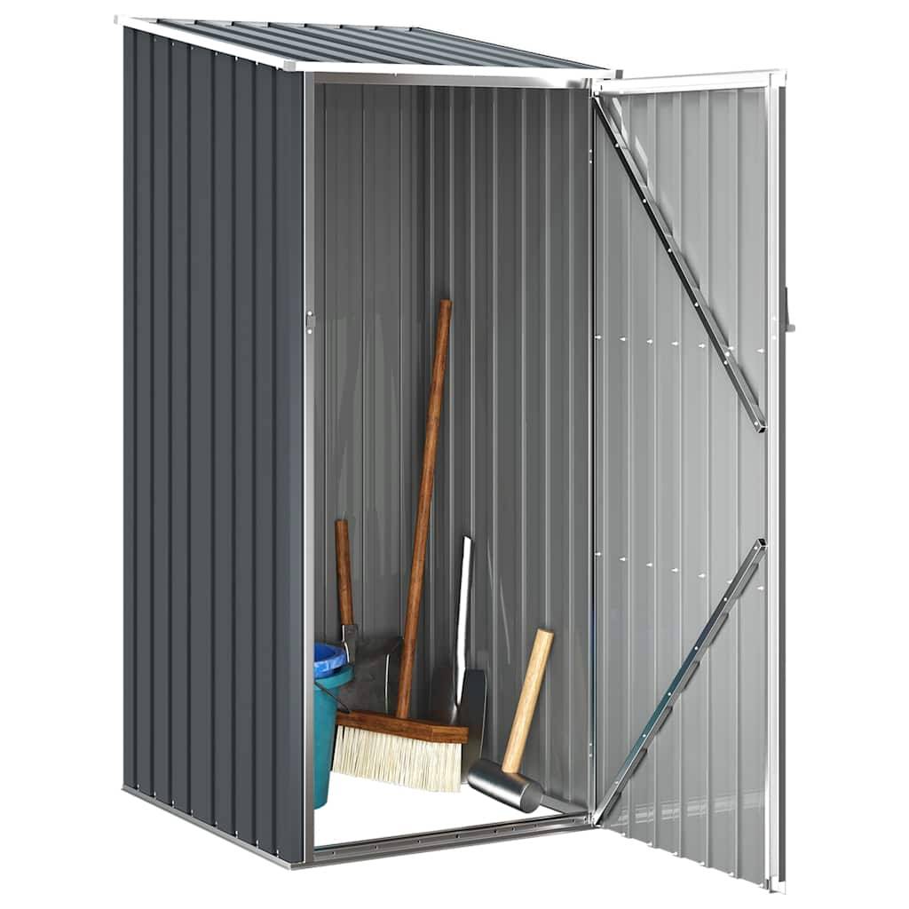 Abri de jardin métal anthracite 87 x 98 x 148/159 cm - PANGIVO - Image 3