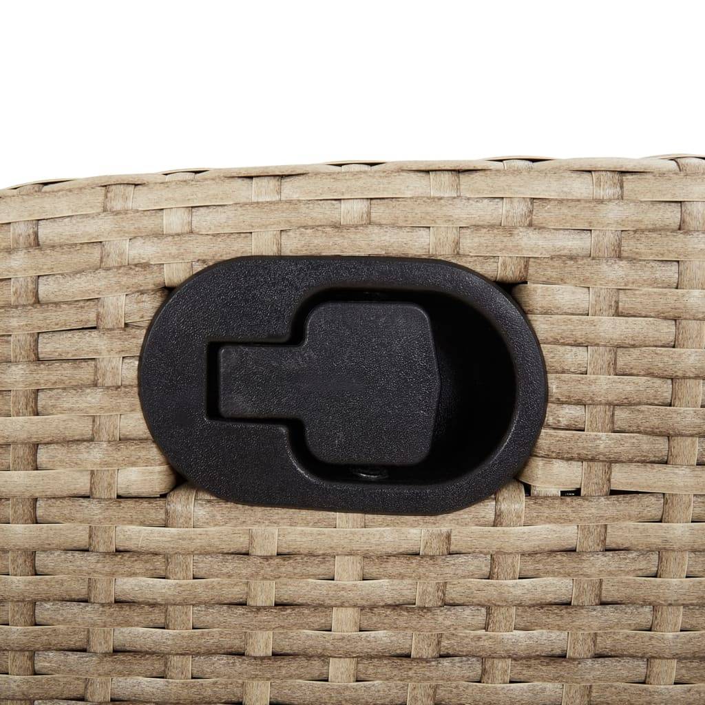 ComfortXL - Salon de jardin 2 personnes résine tressée chaises inclinables table beige – ComfortXL Outdoor Living - Image 5
