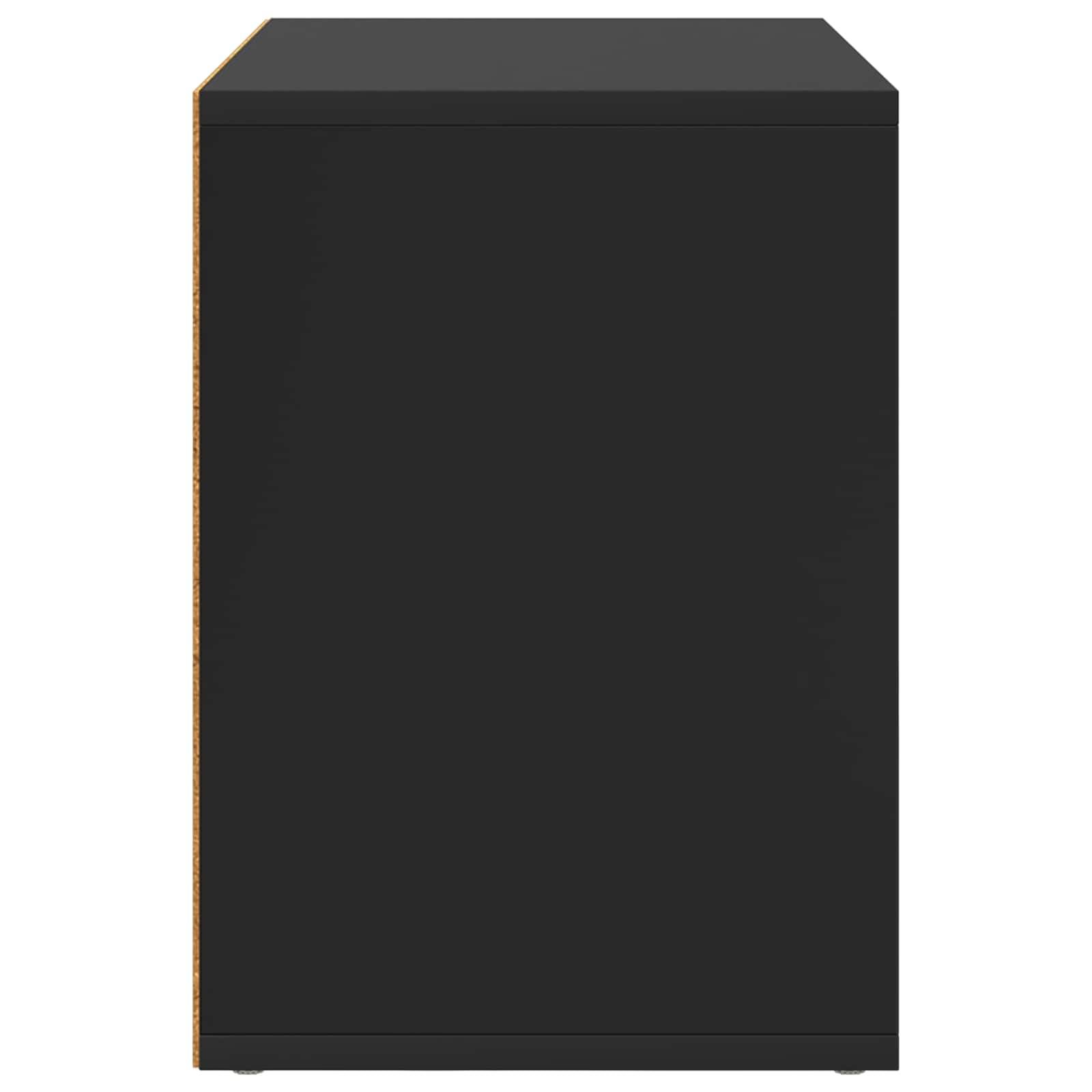 Maison pour chat bois d'ingénierie noir 51 x 30 x 42.5 cm - PANGIVO - Image 6
