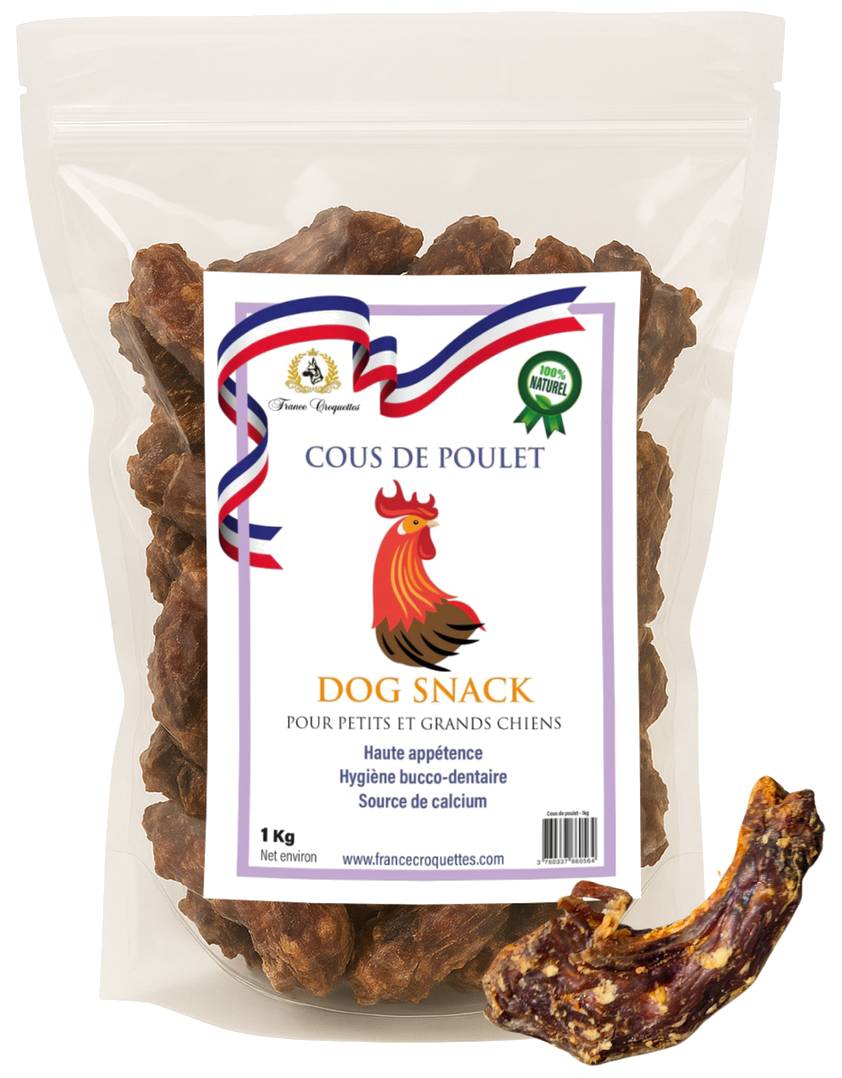 France Croquettes - France Croquettes Friandise pour chien Cous de poulet séchés - 5 kg - Image 2