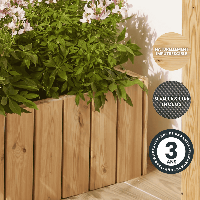 Forest Style - Bac à fleurs en bois 40L - Acanta - Image 6