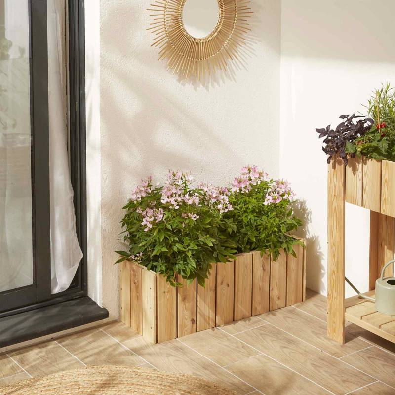 Forest Style - Bac à fleurs en bois 40L - Acanta - Image 3