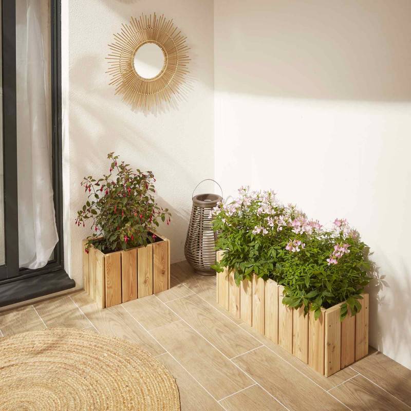 Forest Style - Bac à fleurs en bois 40L - Acanta - Image 4