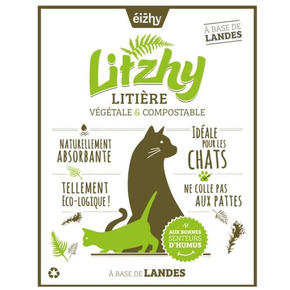 Eizhy - Litière Végétale et Compostable Litzhy à base de Landes Bretonnes - Image 1