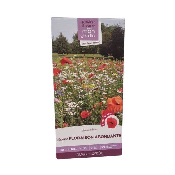 Novaflore - Mélange prairie fleurie : Floraison abondante 30 m2 - Image 1