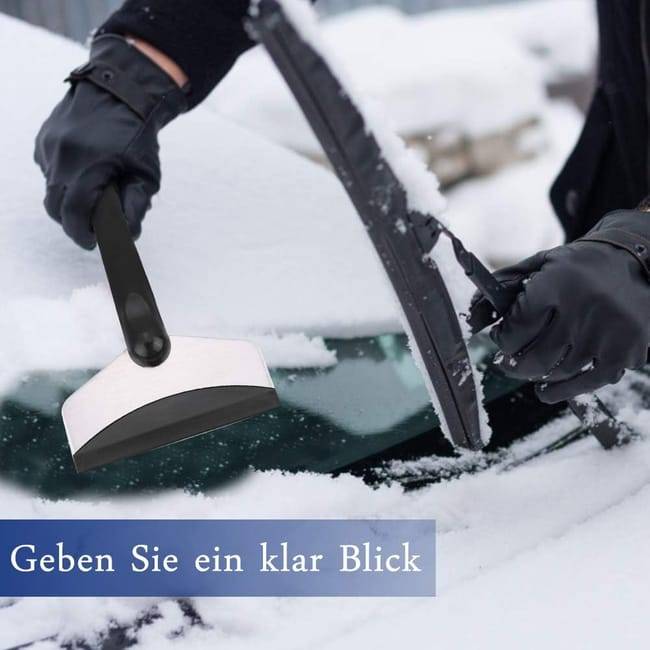 Grattoir à Glace,Grattoyeur de Glace Pelle à Neige Pelle de Déneigement pour Outil de Dépose de Pare-Brise Fenêtre de Voiture Outil d'urgence d'hiver- - Image 2