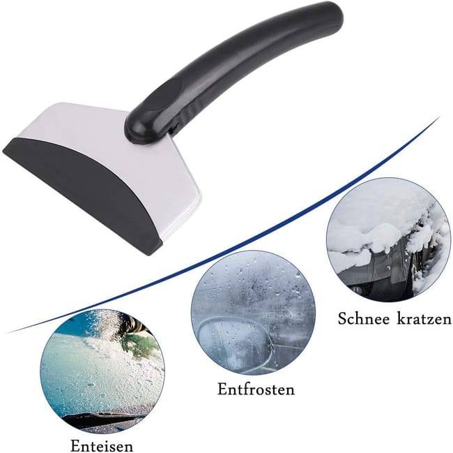Grattoir à Glace,Grattoyeur de Glace Pelle à Neige Pelle de Déneigement pour Outil de Dépose de Pare-Brise Fenêtre de Voiture Outil d'urgence d'hiver- - Image 4