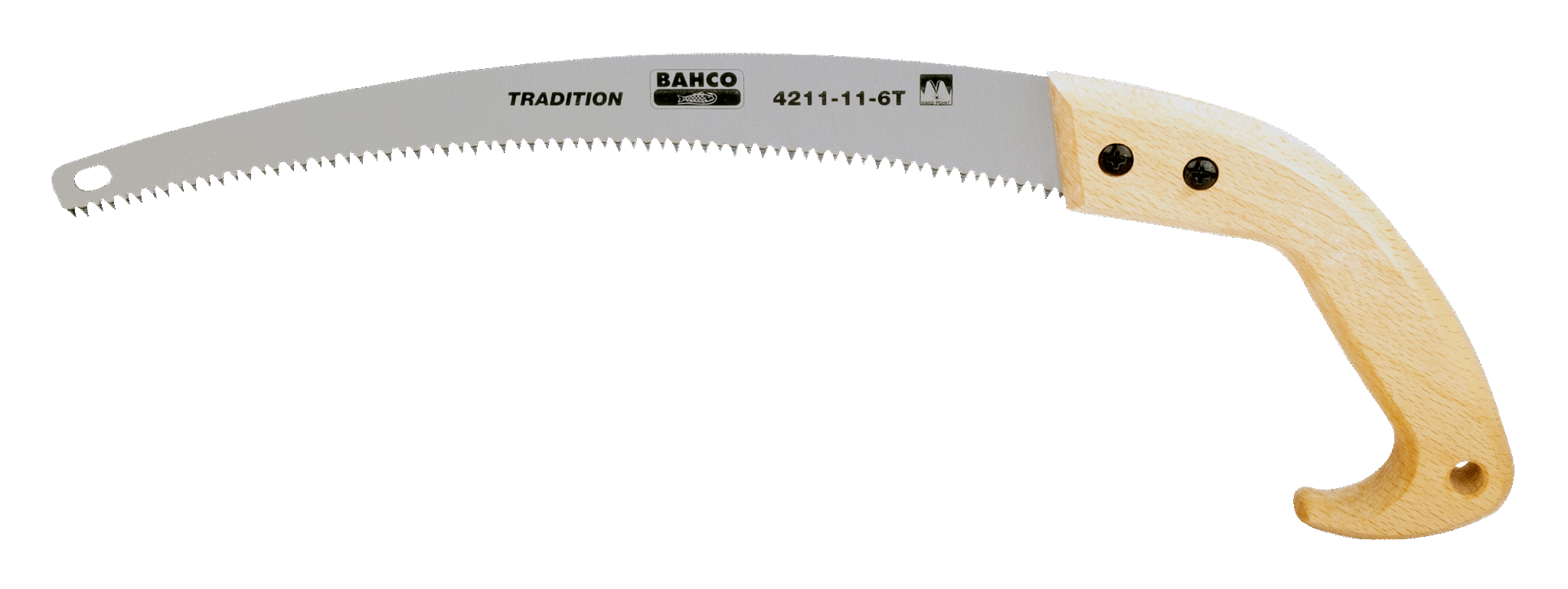 Bahco - Scie arboricole portable à denture trempée avec poignée en bois, 6 dents au pouce, 14" | 4211-14-6T - Bahco - Image 2