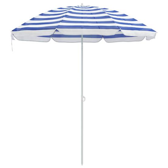 Parasol de jardin polyester 170T bleu et blanc - PANGIVO - Image 2